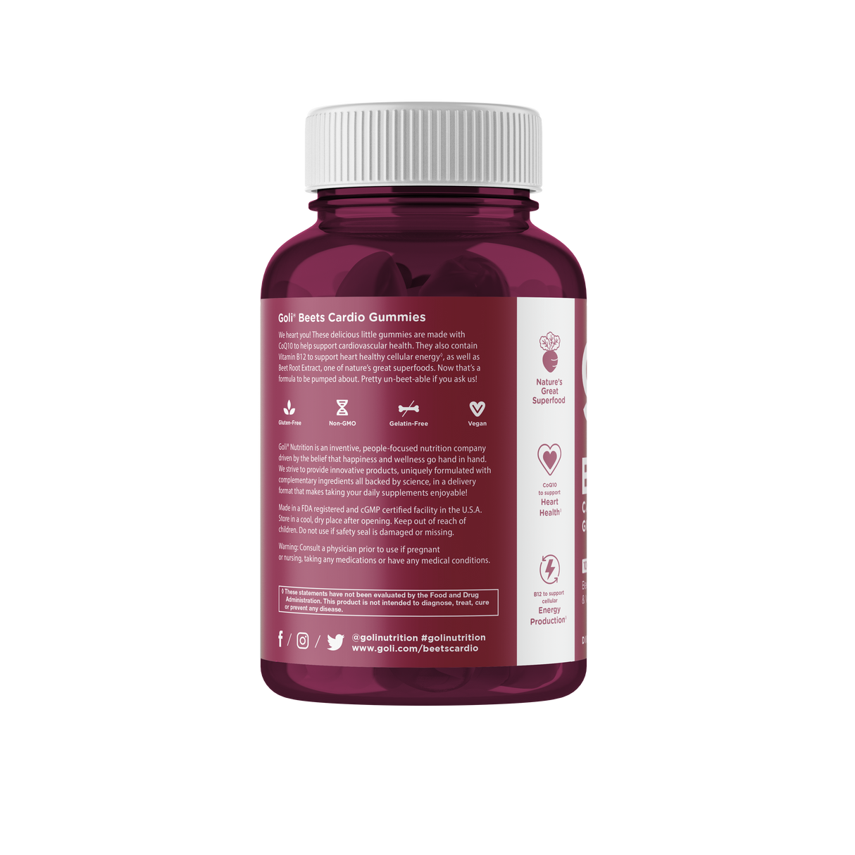 Goli Beets Cardio Gummies 60pcs