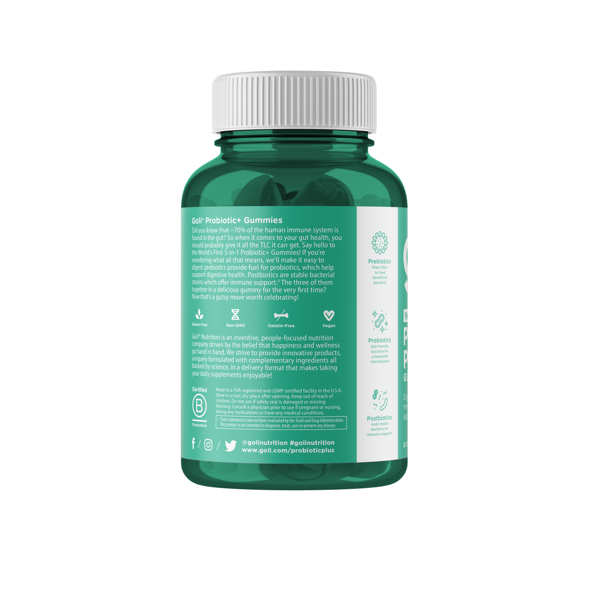 Goli Pre+Post +Probiotic Gummy 60pcs