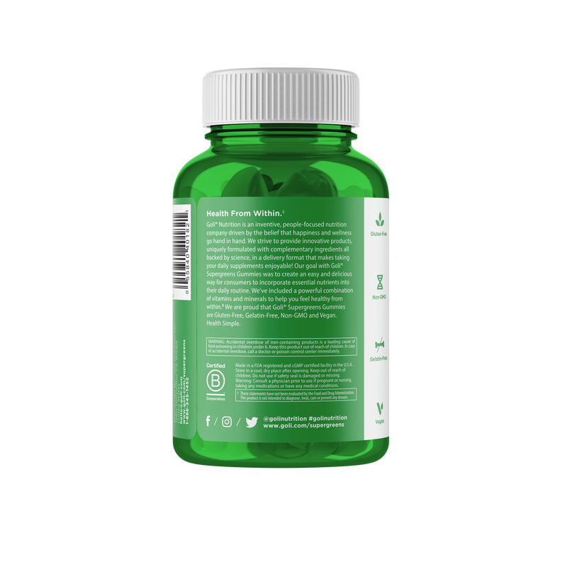 Goli Supergreens Gummies 60 Pack
