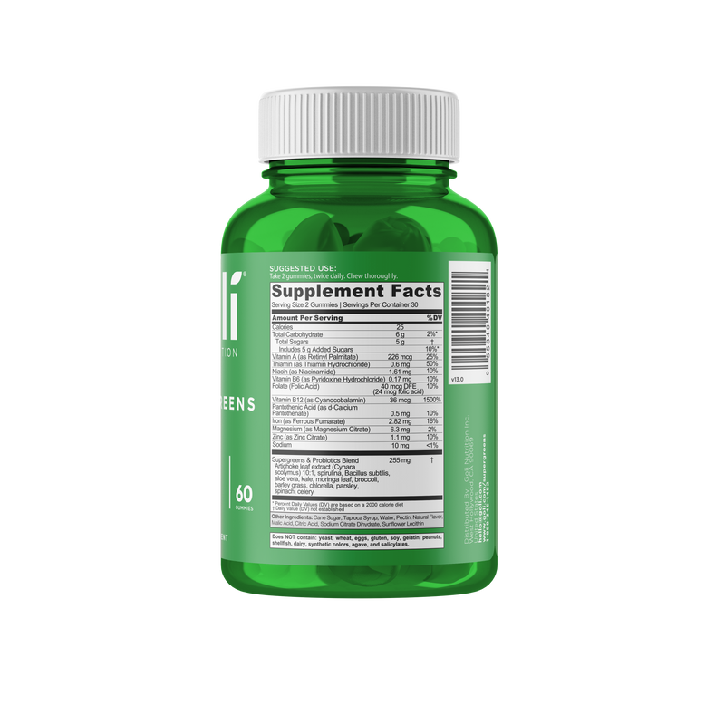 Goli Supergreens Gummies 60 Pack