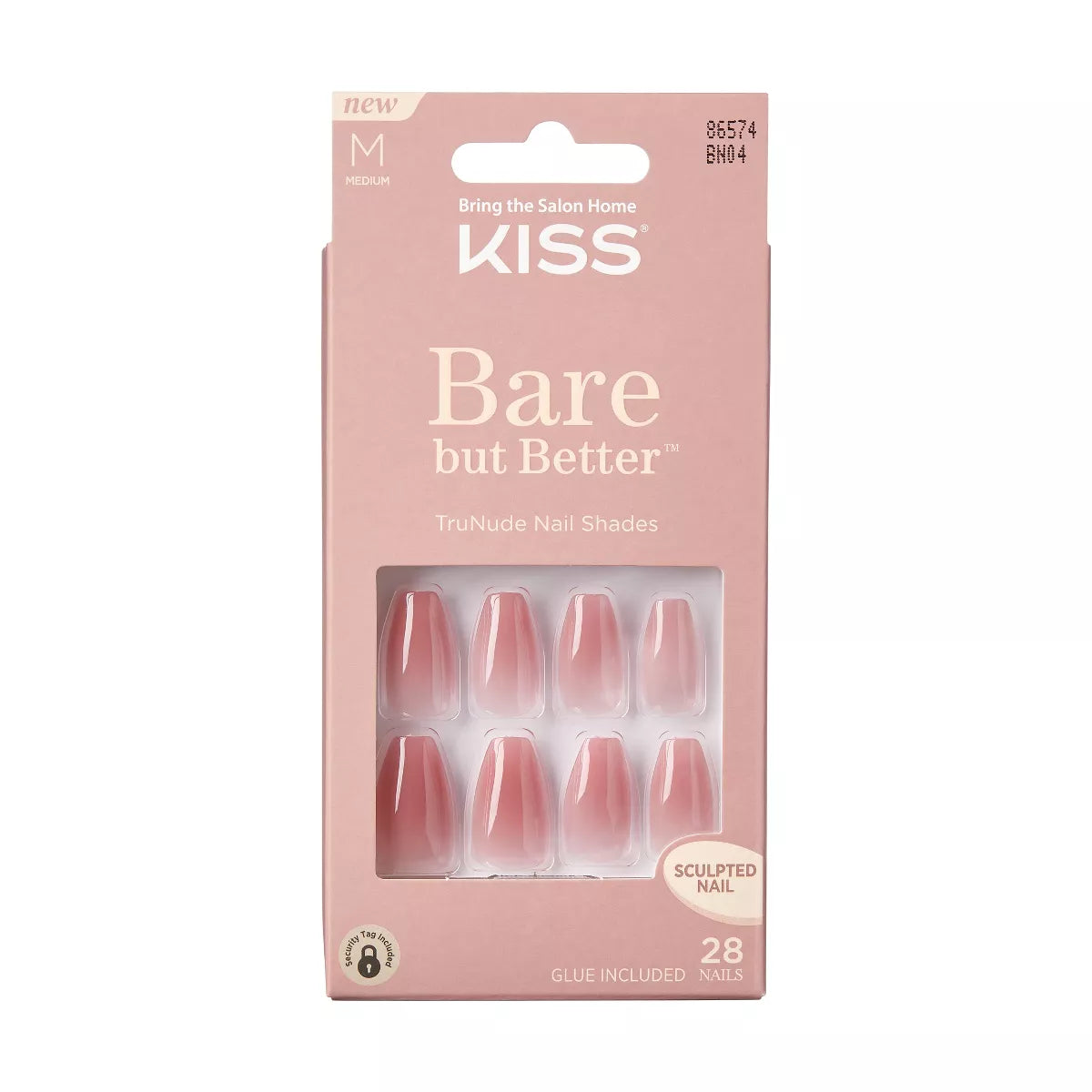 KISS Bare But Better Nails Pink 28s