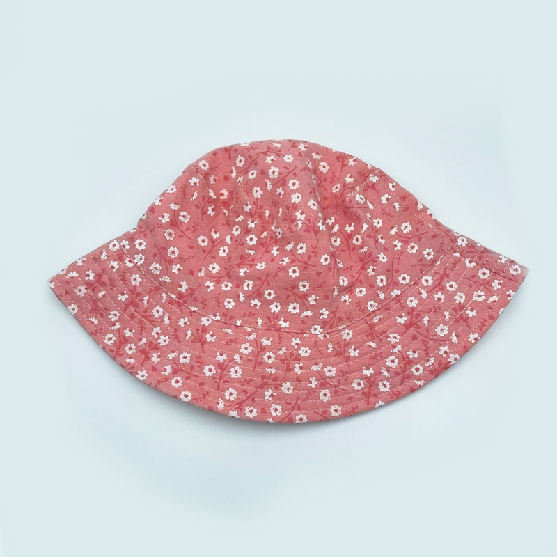 Ditsy Floral Bucket Hat Pink Small