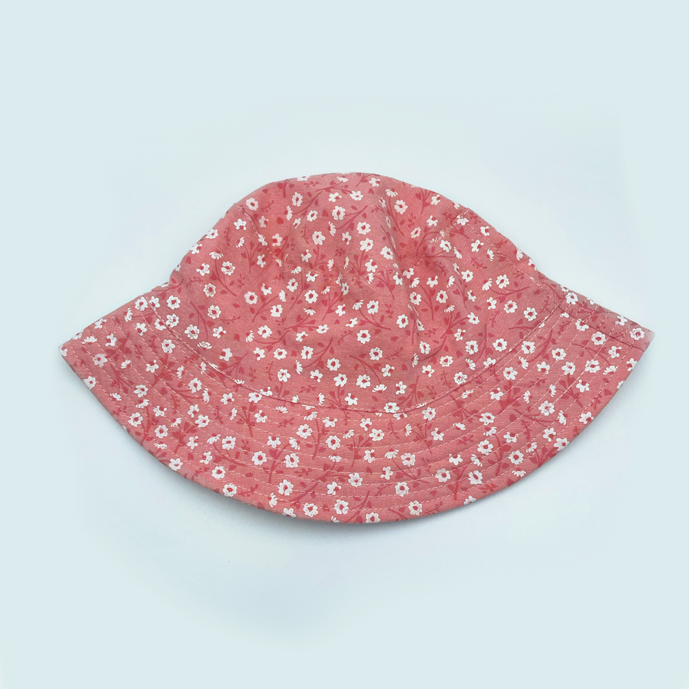 Ditsy Floral Bucket Hat Pink Large