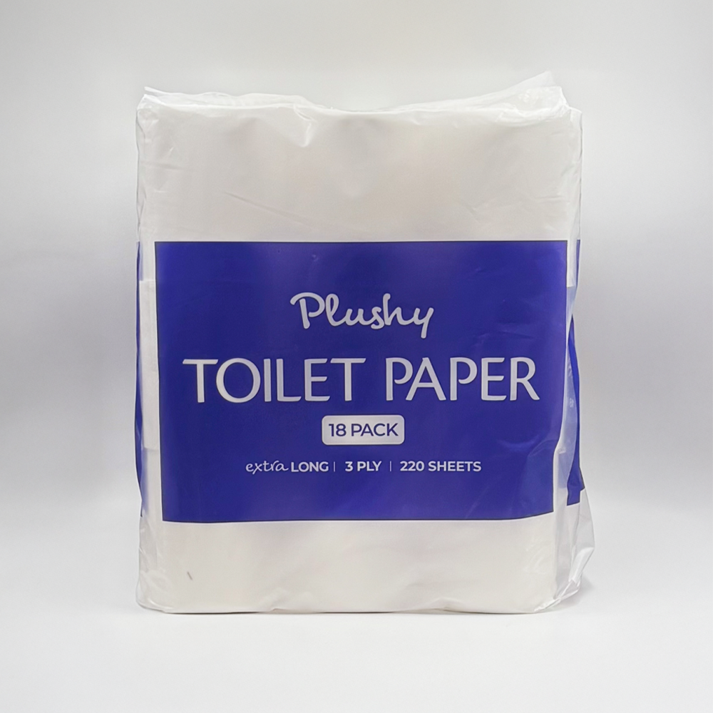 PLUSHY 3 Ply Toilet Paper 18pk