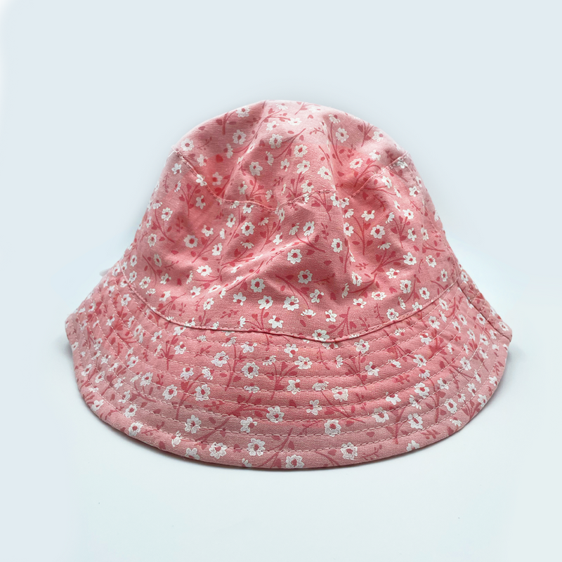 Ditsy Floral Bucket Hat Pink Large