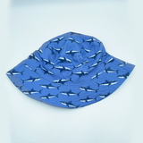 Shark Bucket Hat Blue Small