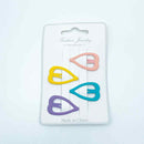 Fashion Jewelry Hair Clips Mini Hearts 4pk