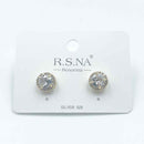 HB&Co Diamond Stud Silver Earring