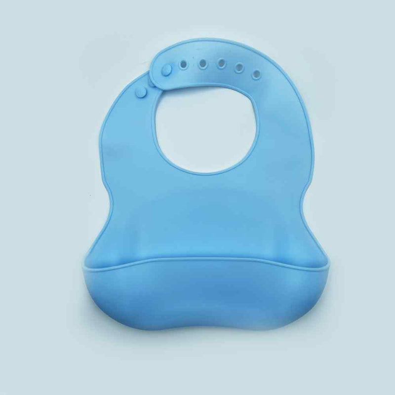 BC Everyday Baby Silicone Bib Light Blue