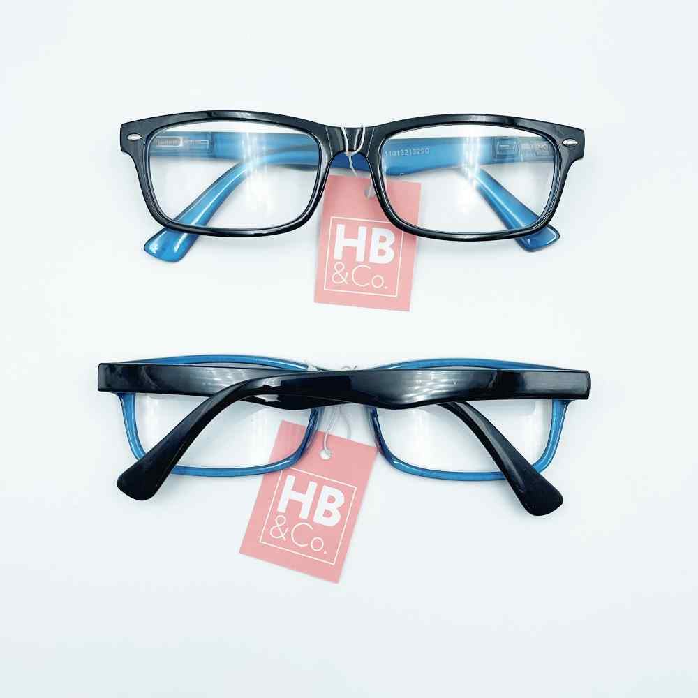 HB&Co Fashion Reading Glass +3 Black + Blue