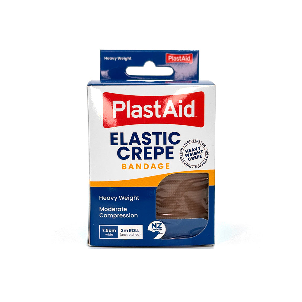 Plast-Aid Elst Crepe Bndg 7.5cm x 3m