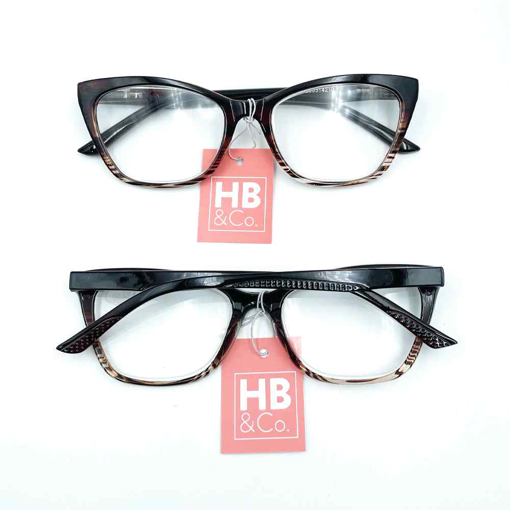 HB&Co Fashion Reading Glass+3 Brown design