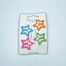 Fashion Jewelry Hair Clips Mini Stars 4pk