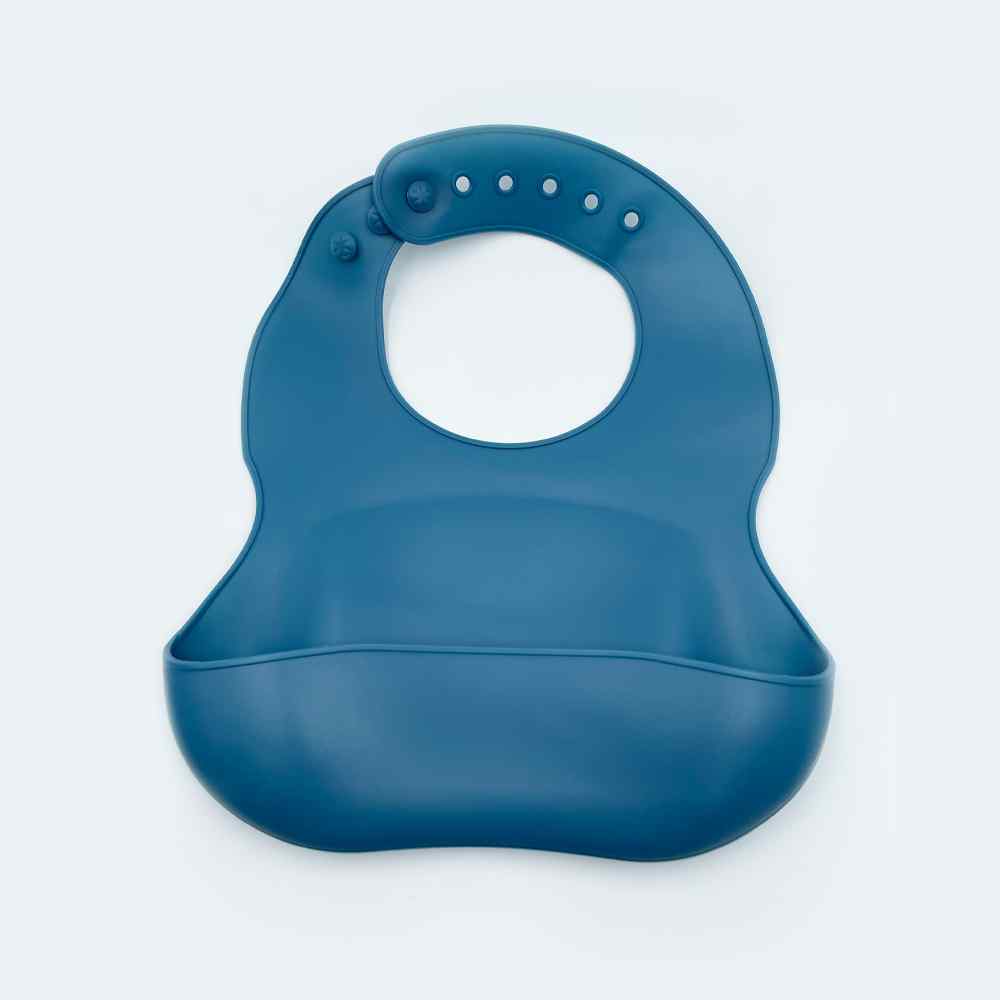 BC Everyday Baby Silicone Bib Dark Blue