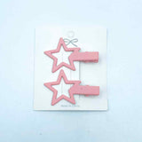 Hair Clips Mini Stars Assorted 2pk