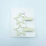 Hair Clips Mini Stars Assorted 2pk