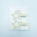 Hair Clips Mini Stars Assorted 2pk