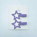 Hair Clips Mini Stars Assorted 2pk