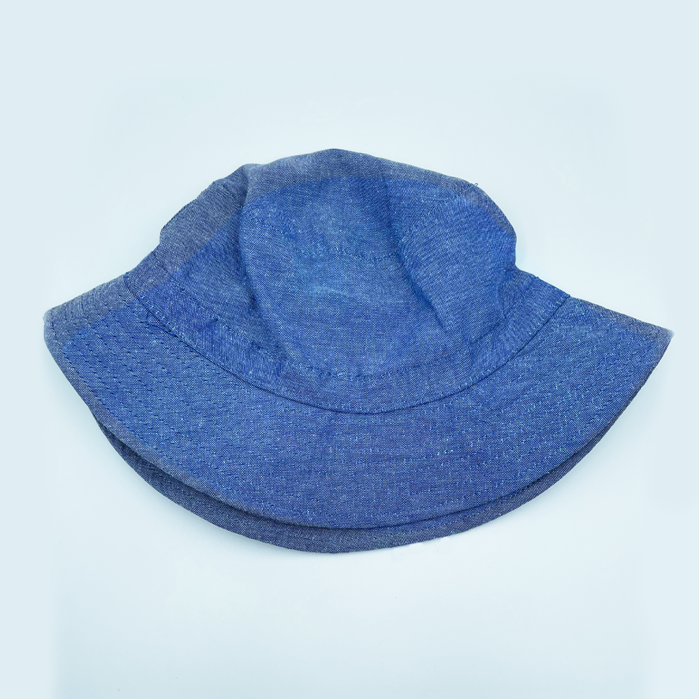 Chambray Bucket Hat Denim Mid Blue Large