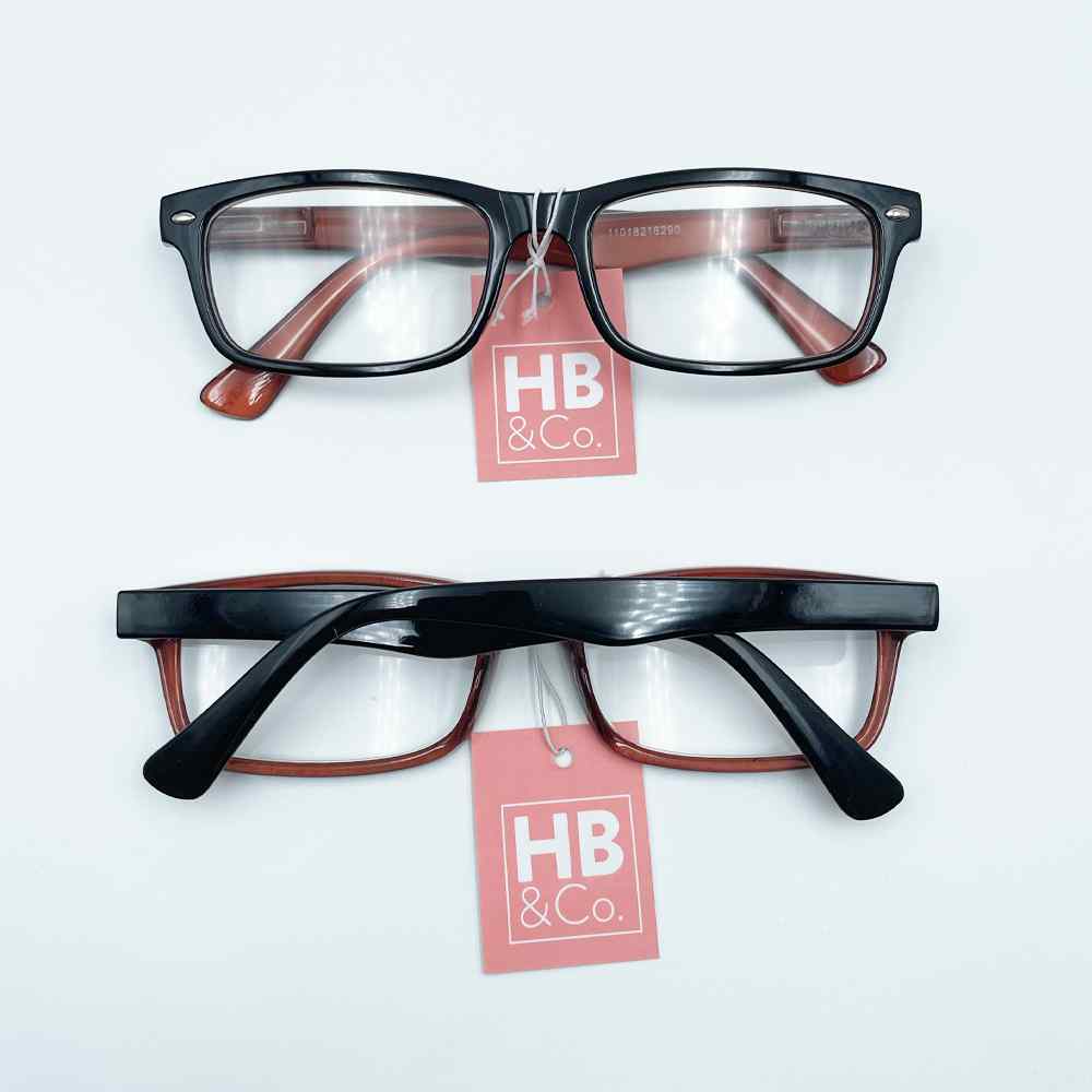 HB&Co Fashion Reading Glasses +0.5 Black and Brown