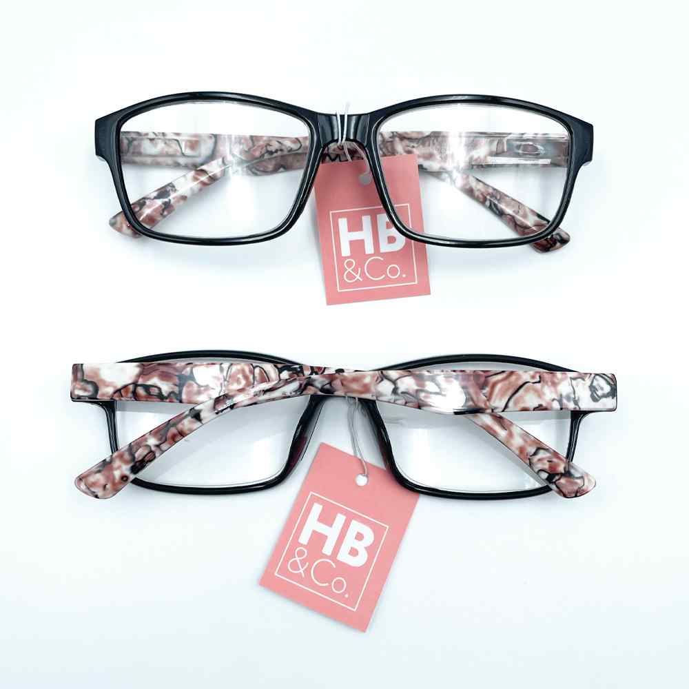 HB&Co Fashion Reading Glasses +3 Black / Brown