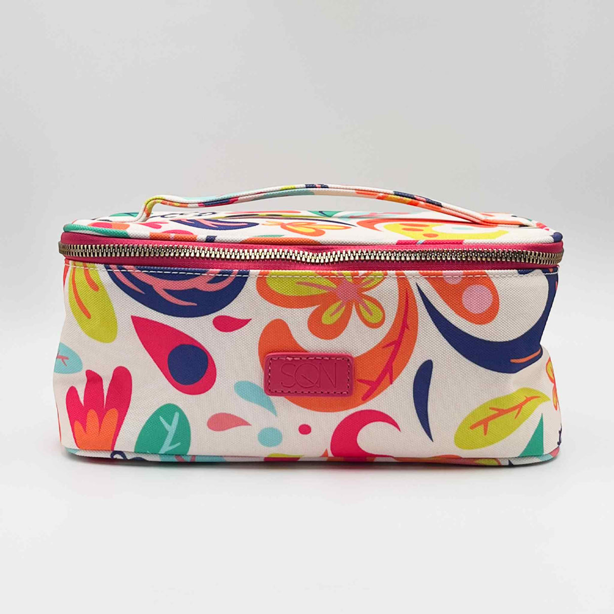SQN Train Case Bright Paisley
