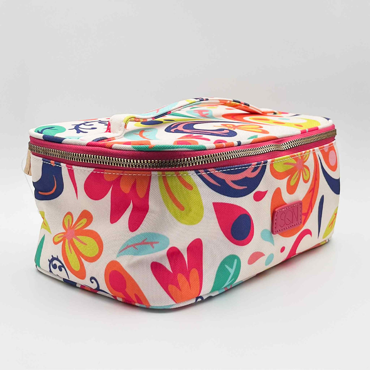SQN Train Case Bright Paisley