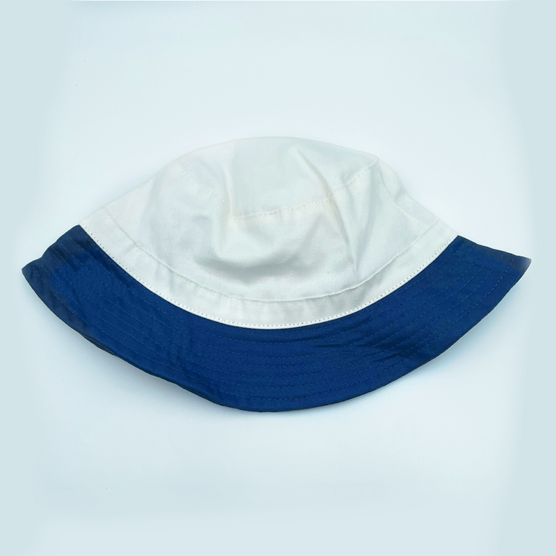 Basic Bucket Hat Navy/Cream Medium - Large