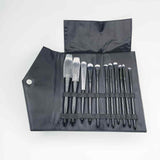 HB&Co Make up Brushes in Black Pouch 1pk