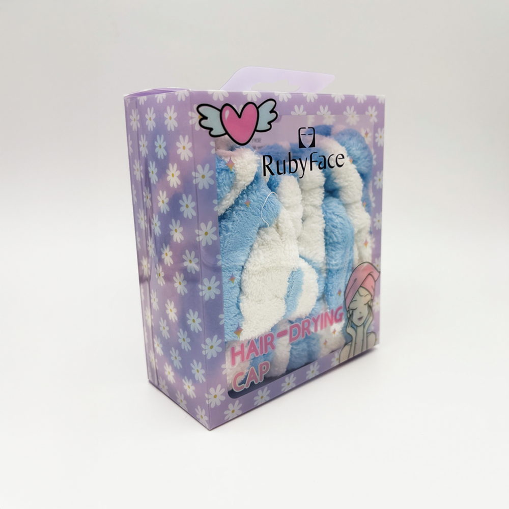 Ruby Face Hair Drying Towel Striped