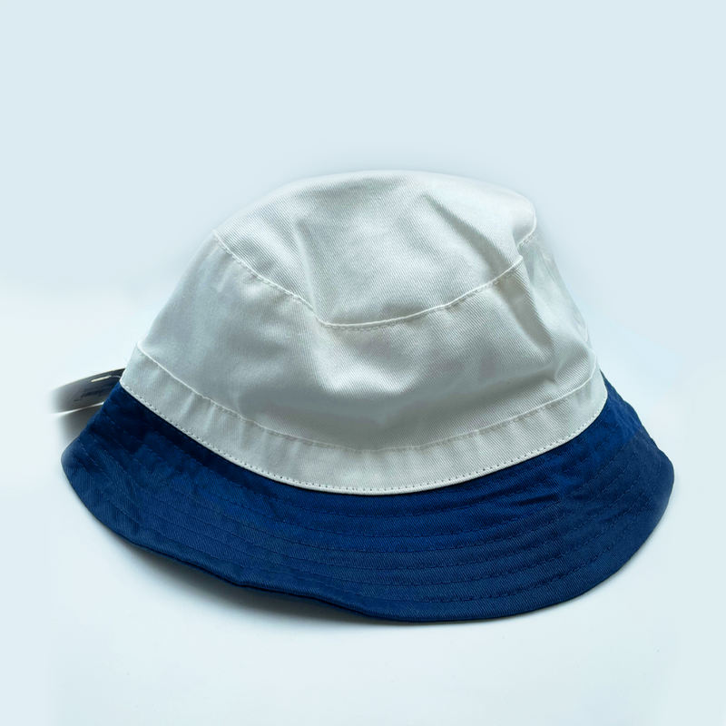 Basic Bucket Hat Navy/Cream Small - Medium