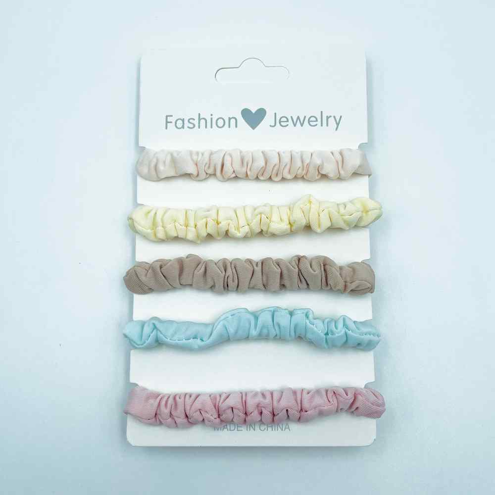 BC Hair Ties Pastel Scrunchies 5pk