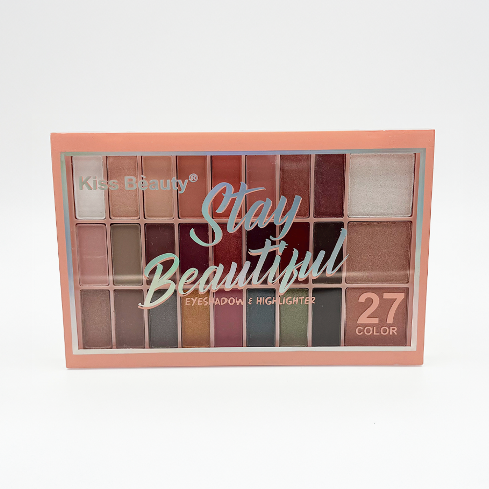 Kiss Beauty Stay Beautiful 27 Eyeshadow & Highlighter Palette