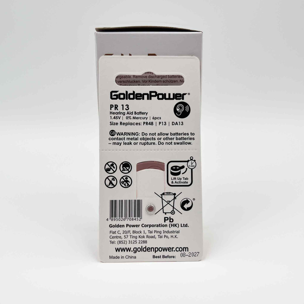 GP Hi Pro Hearing Aid Batt 13 6pk