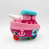 Toy boat with cannon asst. colours