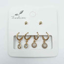 HB&Co 3 Pairs Stud/Drop Diamonds Earrings