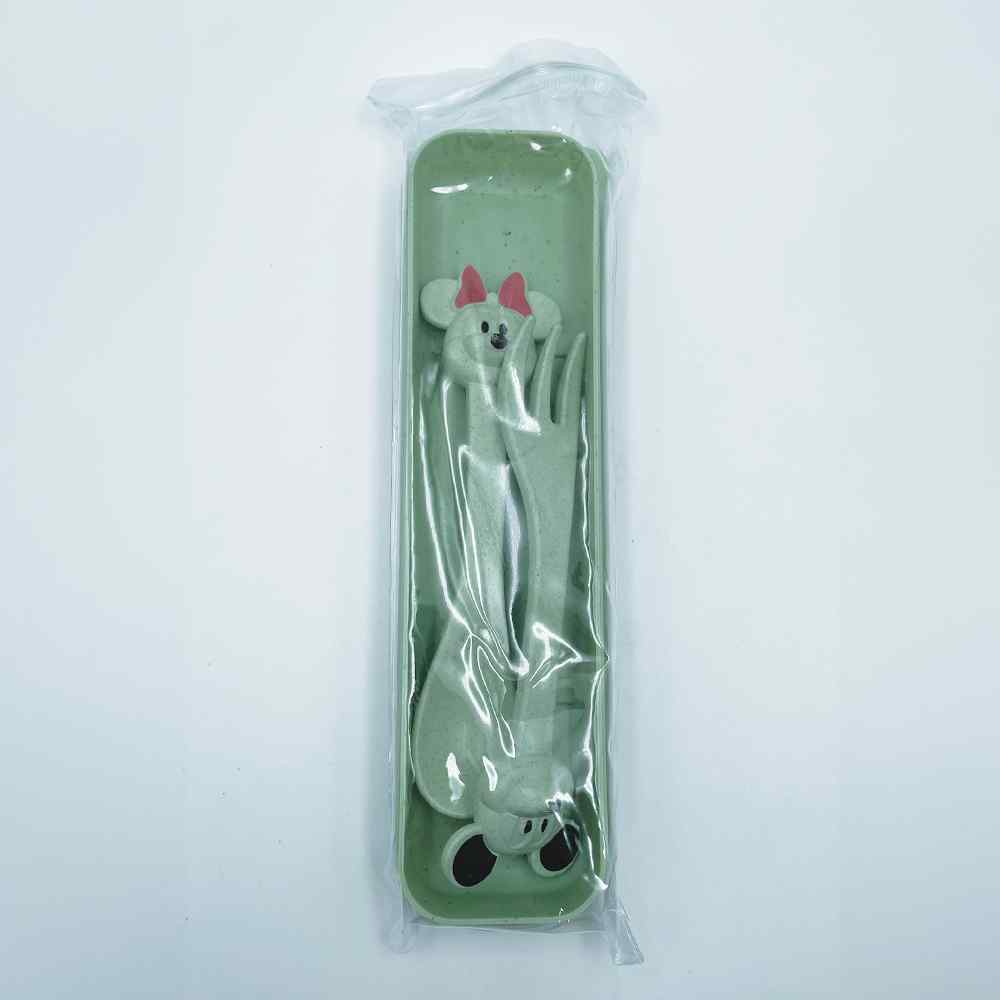 HB&Co Child BPA Free Plastic Spoon and Fork Set