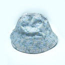 Floral Bucket Hat Baby Blue Large