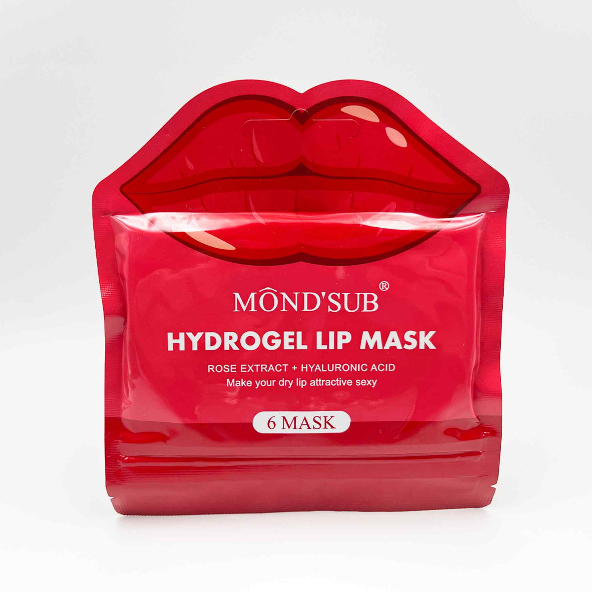 MOND'SUB Rose Hydrogel Lip Mask 6pk