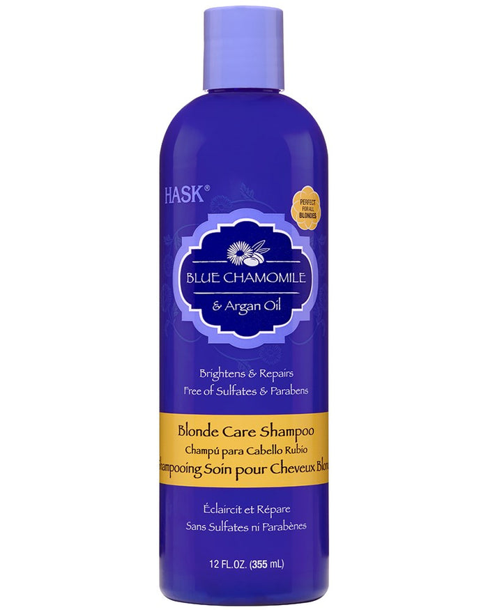 Hask Blue Chamomile & Argan Oil Blonde Care Shampoo 355ml