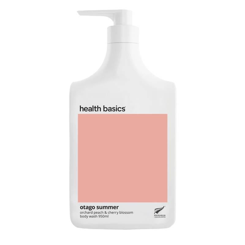 Health Basics Otago Summer Peach Body Wash 950ml