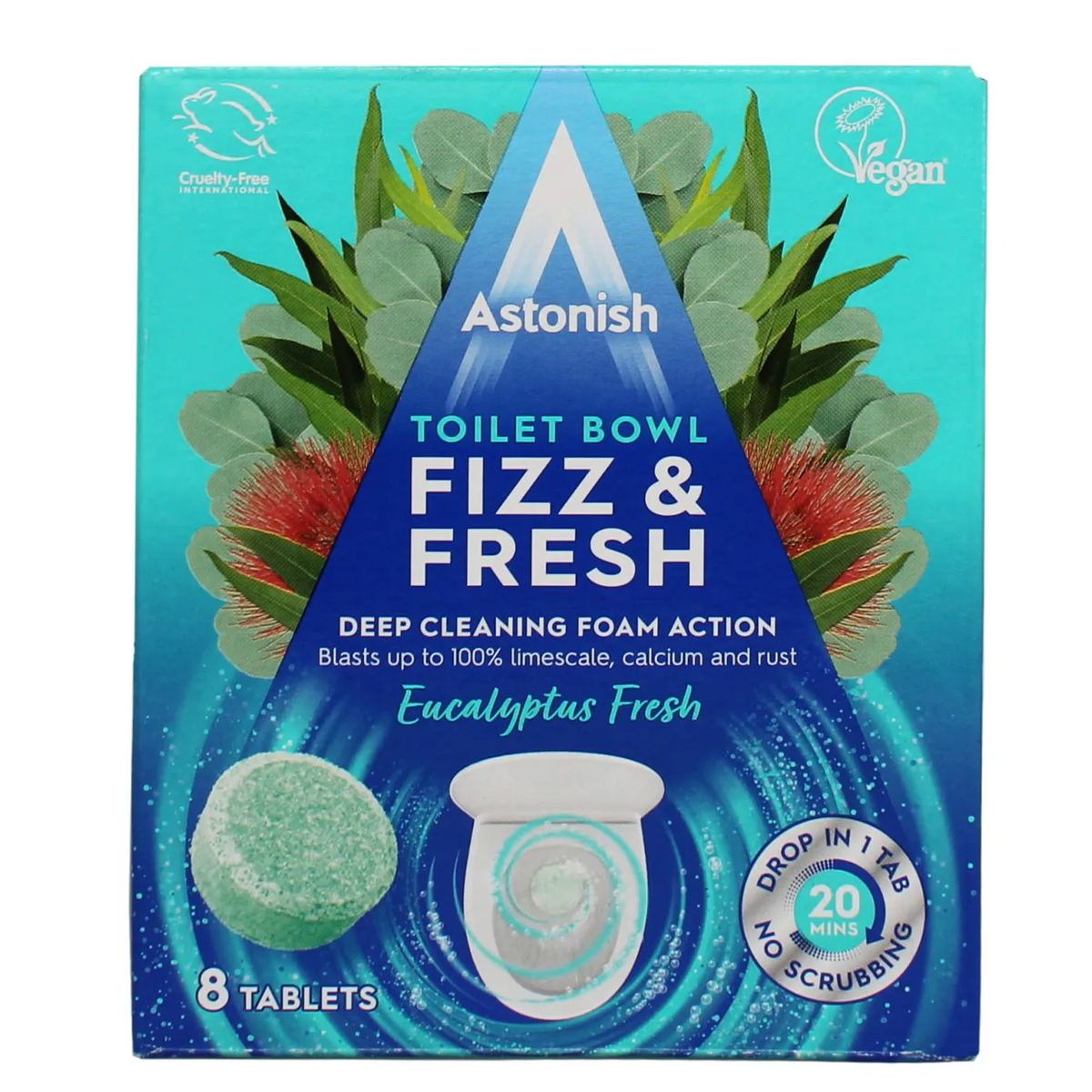 Astonish Toilet Bowl Tab Eucalyptus 8s