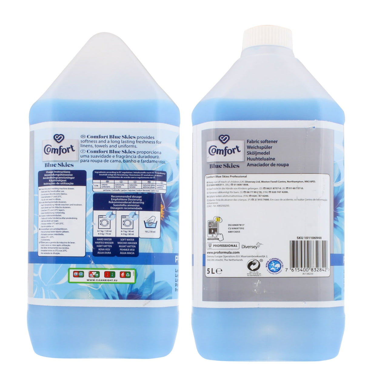 COMFORT Blue Skies Professional Fabric Conditioner 5L