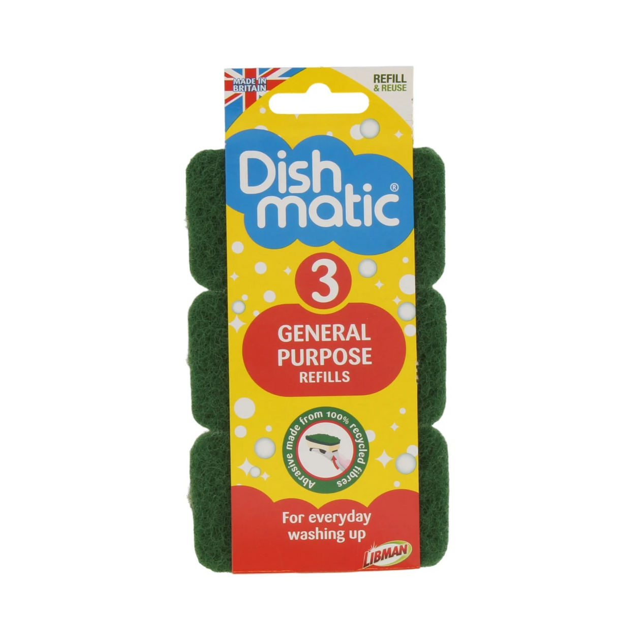 Dishmatic Sponge Refills 3 Pack