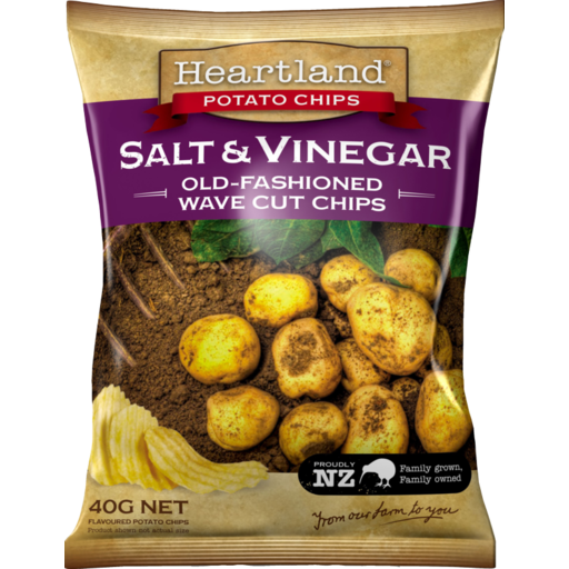 Heartland Chips Salt & Vinegar 40 g