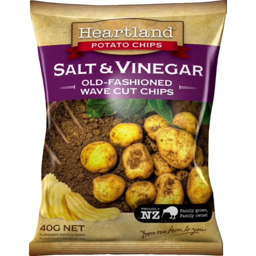 Heartland Chips Salt & Vinegar 40g