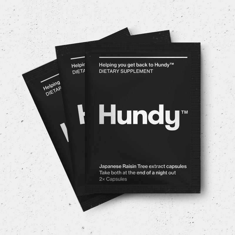 HUNDY Natural Hangover Cure Capsules  Single 1s