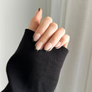 Pressing Nails Black Tip Gel