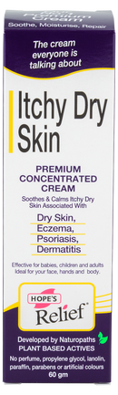 Hopes Relief Itchy Dry Skin Therapeutic Cream 60g