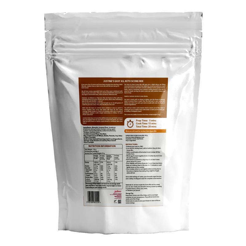 Justine’s Easy As Keto Scone Mix 135g